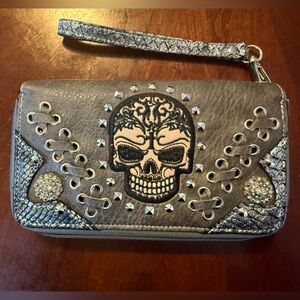 Y2K Sugar skull wallet